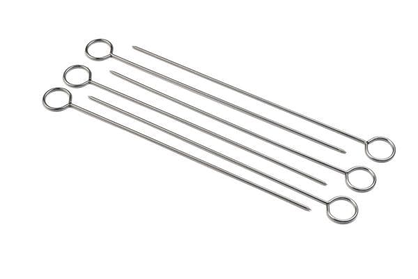 Набор из 6 шампуров 25 см, нерж. сталь, Accessories BBQ