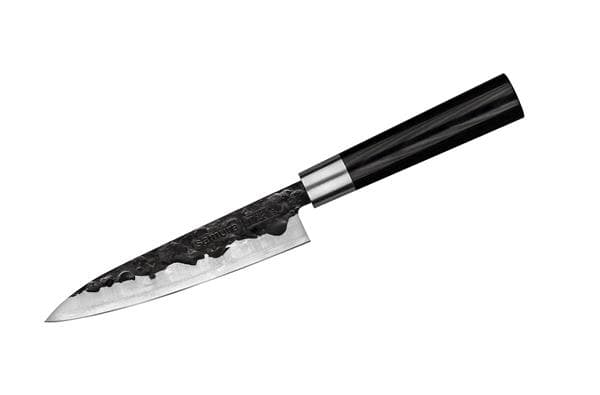 SBL-0023/K Нож кухонный "Samura BLACKSMITH" универсальный 162 мм, AUS-8, микарта