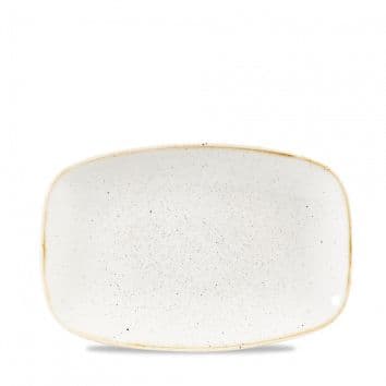 Блюдо прямоугольное CHEFS 23,7х15,7см, без борта, Stonecast, цвет Barley White