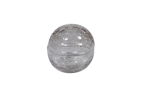 Салатник с крышкой "Шар" прозрачный 7 см Crackled glass
