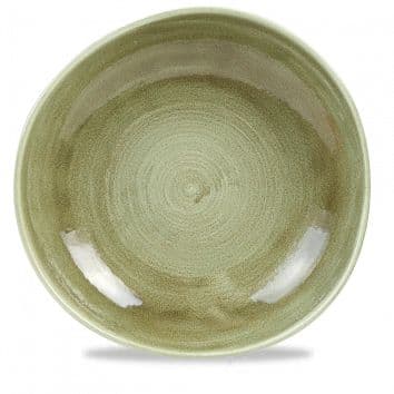 Тарелка мелкая "Волна" d28,6см, без борта, Stonecast Patina Burnished Green