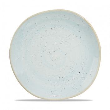 Тарелка мелкая "Волна" d26,4см, без борта, Stonecast, цвет Duck Egg