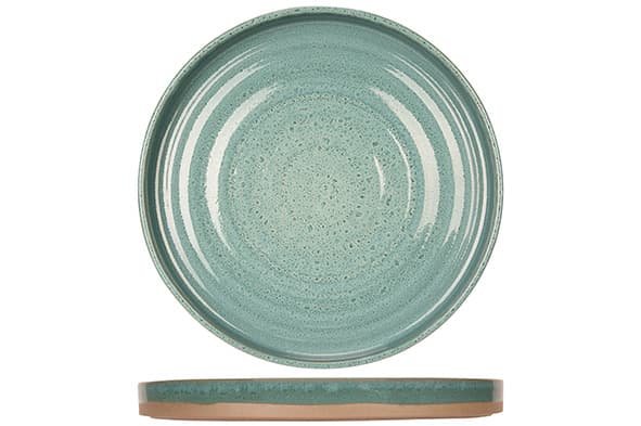 Тарелка с вертикальным бортом d 26 см, BASALT OCEAN GREEN