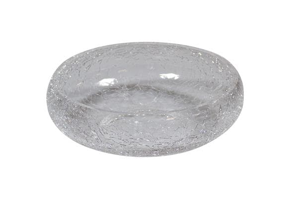Салатник прозрачный d 19,5 см h 6,7 см Crackled glass
