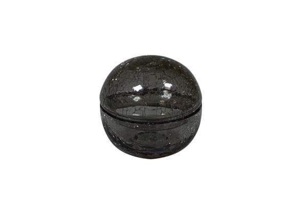 Салатник с крышкой "Шар", цвет серый 7 см Crackled glass