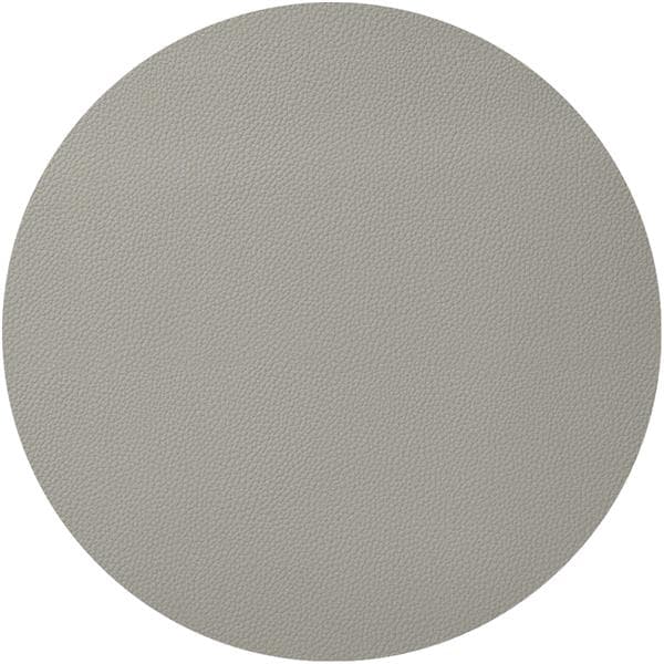 Салфетка подстановочная (плейсмат) d 37 см, искуств. кожа (ПУ), декор fog grey, LAV