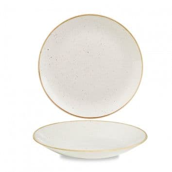 Тарелка глубокая 25,5см h3,5см, без борта, Stonecast, цвет Barley White