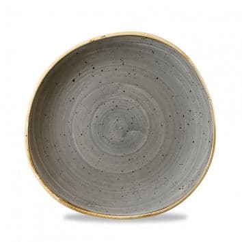 Тарелка мелкая "Волна" d21 см, без борта, Stonecast, цвет Peppercorn Grey