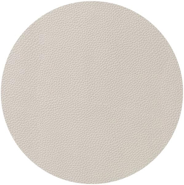Салфетка подстановочная (коастер) d 10 см, искуств. кожа (ПУ), декор beige, LAV