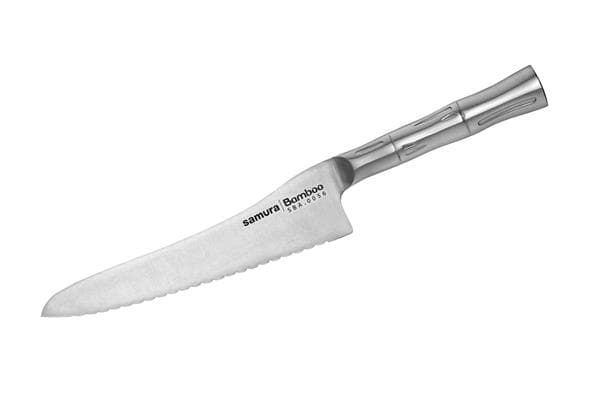 SBA-0056/K Нож кухонный "Samura Bamboo" для заморож. продуктов 188 мм, AUS-8