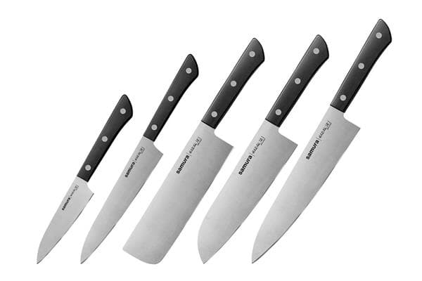 SHR-0250B/K Набор ножей 5 в 1 "Samura HARAKIRI" 11,23,43,85,95, корроз.-стойкая сталь, ABS пластик