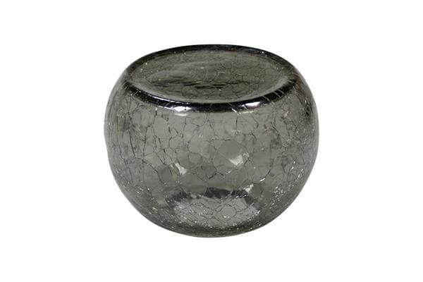 Блюдо "сфера", цвет серый d 13,5 см h 13 см Crackled glass ShApes