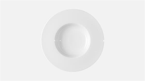 Тарелка глубокая с полями 240 мл, d 23,9 см, h 4 см, Fine Dining