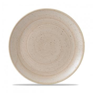 Тарелка мелкая 26см, без борта, Stonecast, цвет Nutmeg Cream