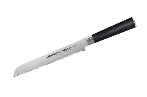 SM-0055/K Нож кухонный "Samura Mo-V" для хлеба 230 мм, G-10