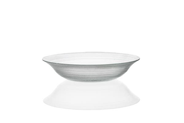 Салатник d 22,5 см h 4,8 см, стекло, прозрачный, Circle