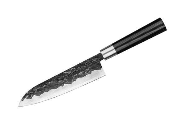 SBL-0095/K Нож кухонный "Samura BLACKSMITH" Сантоку 182 мм, AUS-8, микарта