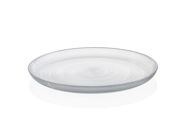 Блюдо d 33 см h 2 см, стекло, прозрачное, Circle