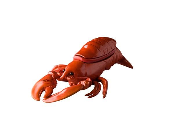 Блюдо для подачи с крышкой "Лобстер", 34,5 x 21 x 9,5 см, цвет красный