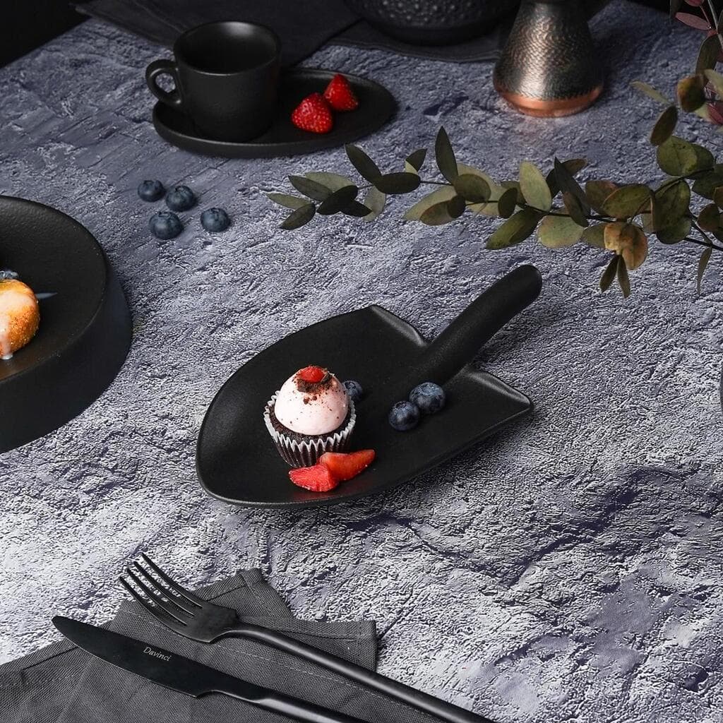 Блюдо "Лопата" 24*13 см h4 см для подачи закусок черное Black Raw Stellar P.L. Proff Cuisine [1]