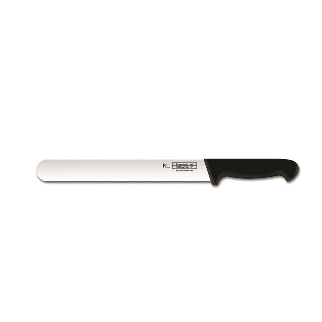 Нож для нарезки ломтиками 30 см PRO-Line черная ручка P.L. Proff Cuisine