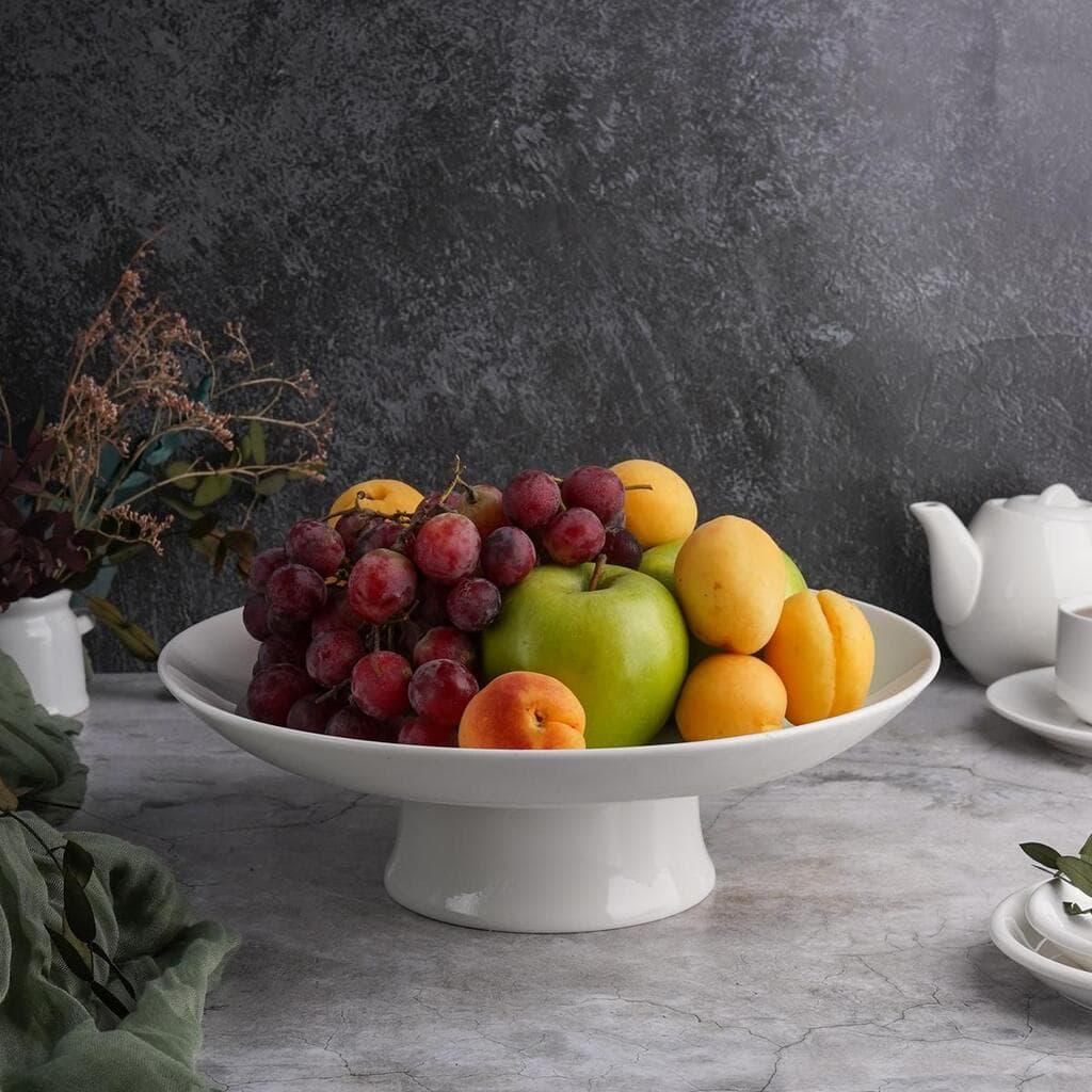 Блюдо для фруктов 30 см h9 см белое фарфор P.L. Proff Cuisine [1]