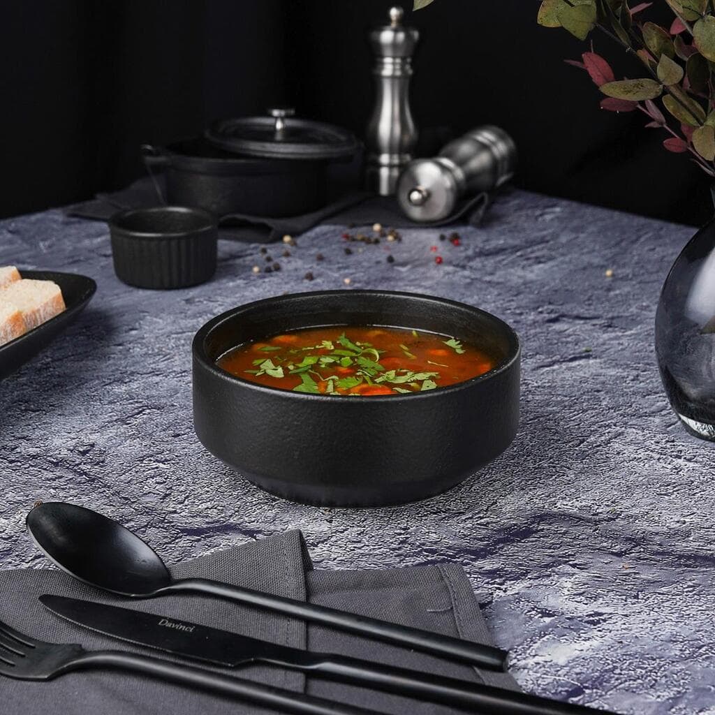 Салатник  500 мл d 15 см h5,5 см Smooth Black Raw Stellar P.L. Proff Cuisine [6]