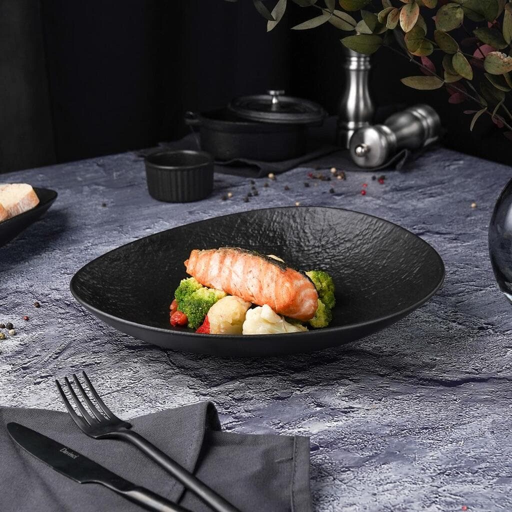 Салатник  800 мл 25,5*23 см h5 см Wave Up Black Raw Stellar P.L. Proff Cuisine [1]