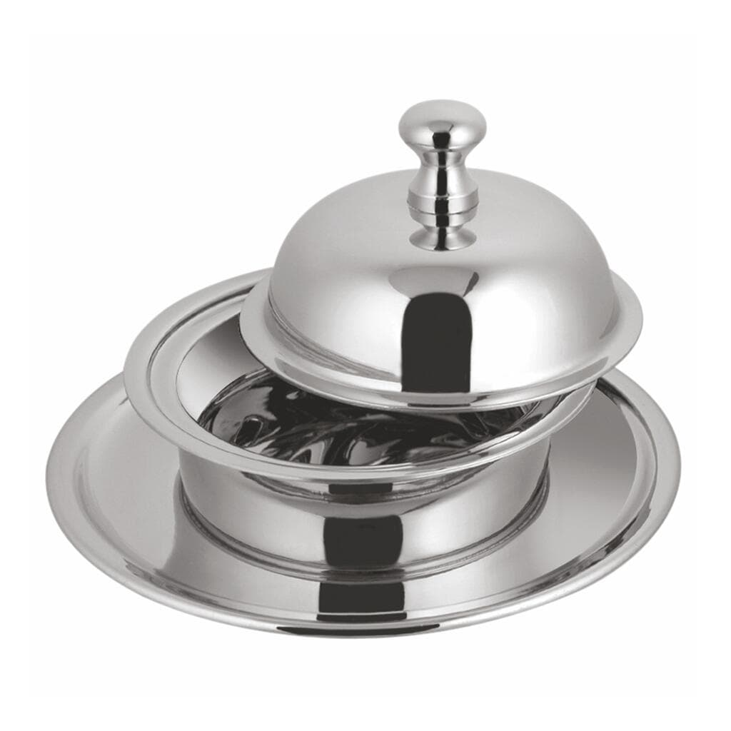 Масленка икорница 100/260 мл d 10/15 см h10 см с крышкой нерж. P.L. Hotelware