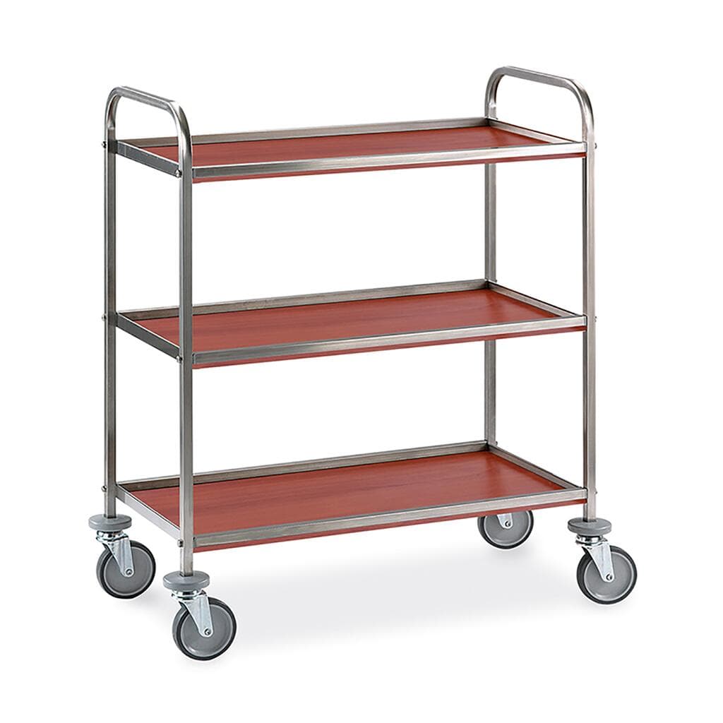 Тележка сервировочная,нержавеющая сталь 76*51*81 см.  P.L.--Hotelware