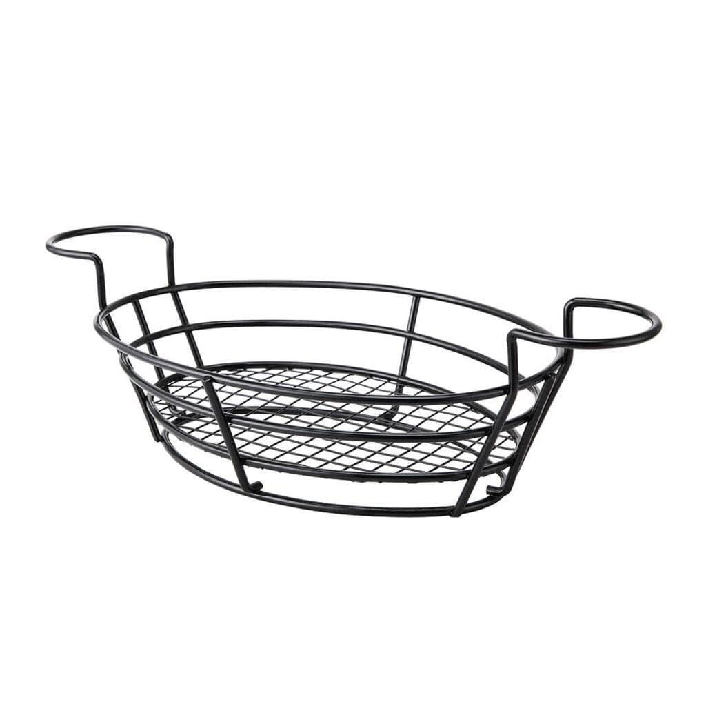 Корзинка для подачи 28*20 см h9,5 см черная овальная металл P.L. Proff Cuisine