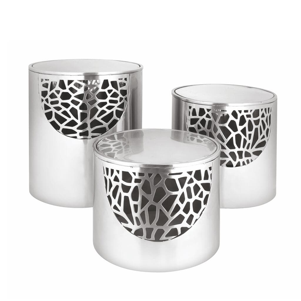 Подставка фуршетная стойка d 21,5 см h25 см круглая перфорация нерж. P.L. Hotelware