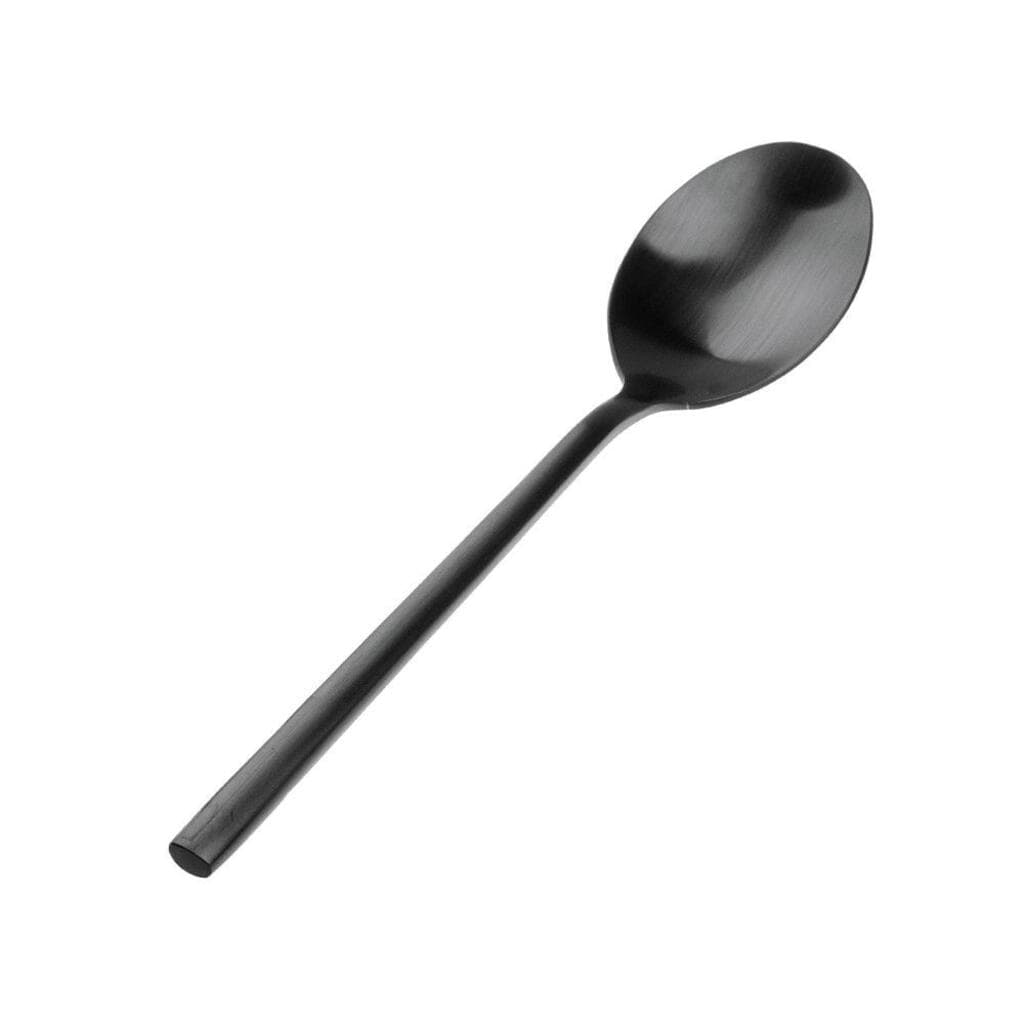 Ложка столовая 19,5 см матовая черный цвет Black Sapporo PVD P.L. - Davinci [12]