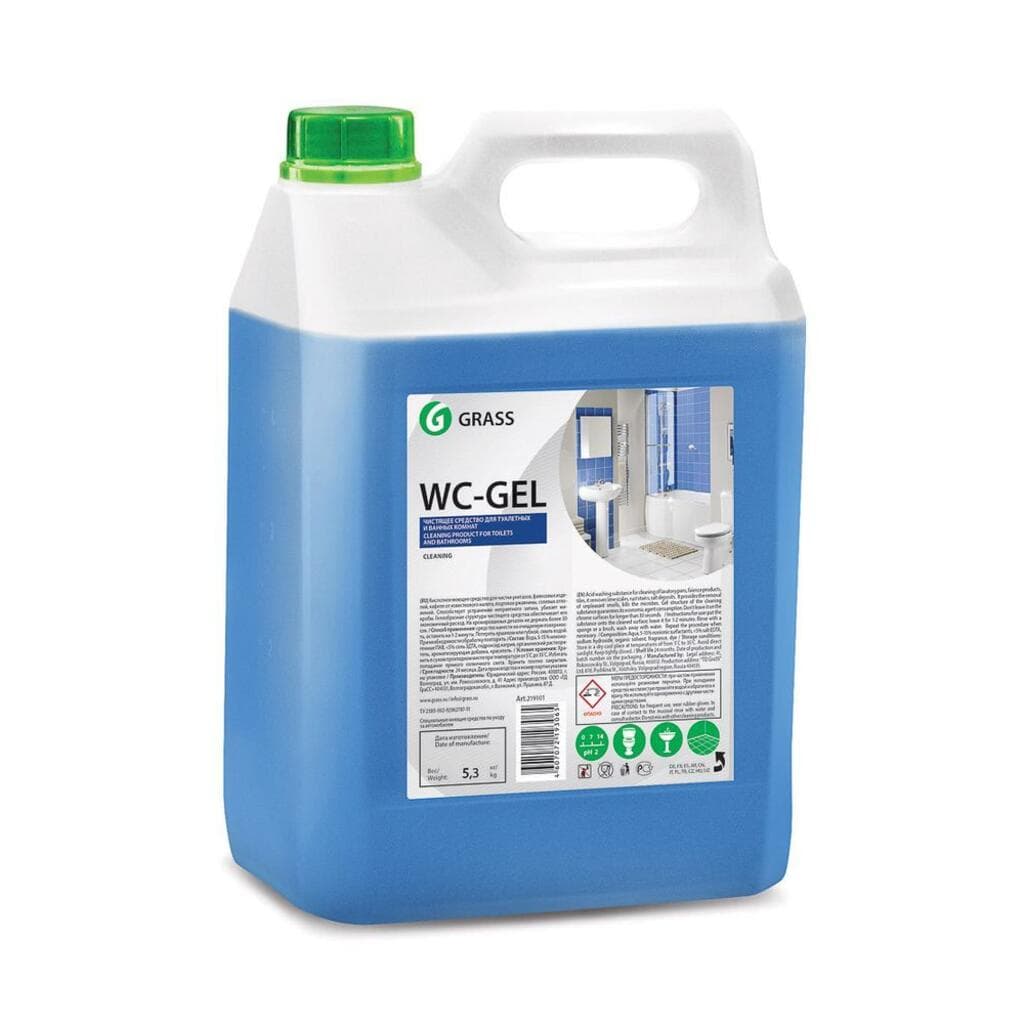 Средство для чистки сантехники "WC-Gel", Кислотное моющее средство для чистки унитазов, фаянс