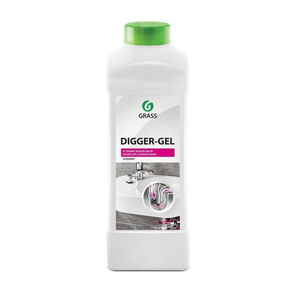 Гель для чистки труб "Digger-Gel", Высокоэффективное средство для устранения пробок и засоров
