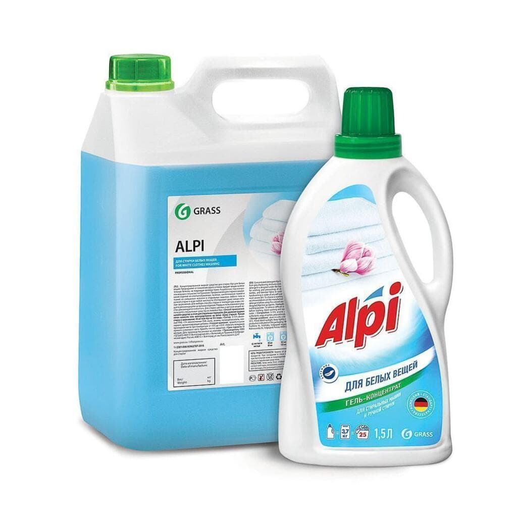 Гель-концентрат для стирки белых вещей "ALPI", флакон 1,5 л.