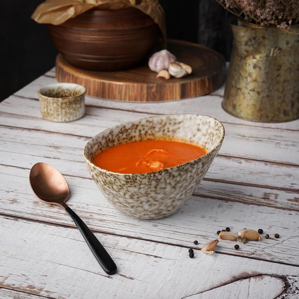 Салатник  500 мл 15*12 см h8,5 см Brown Spider Silk P.L. Proff Cuisine [6]