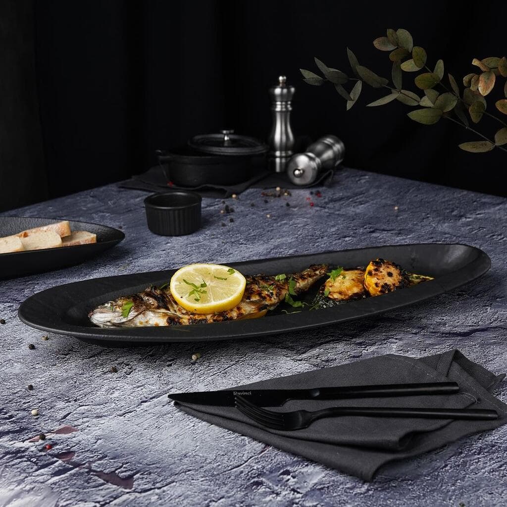 Блюдо овальное 46,3*17,4 см h4,2 см Black Raw Stellar P.L. Proff Cuisine [3]