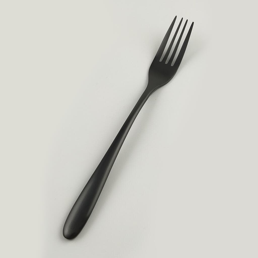 Вилка столовая 21,5 см матовая черный цвет PVD Alessi-Black P.L. [12]