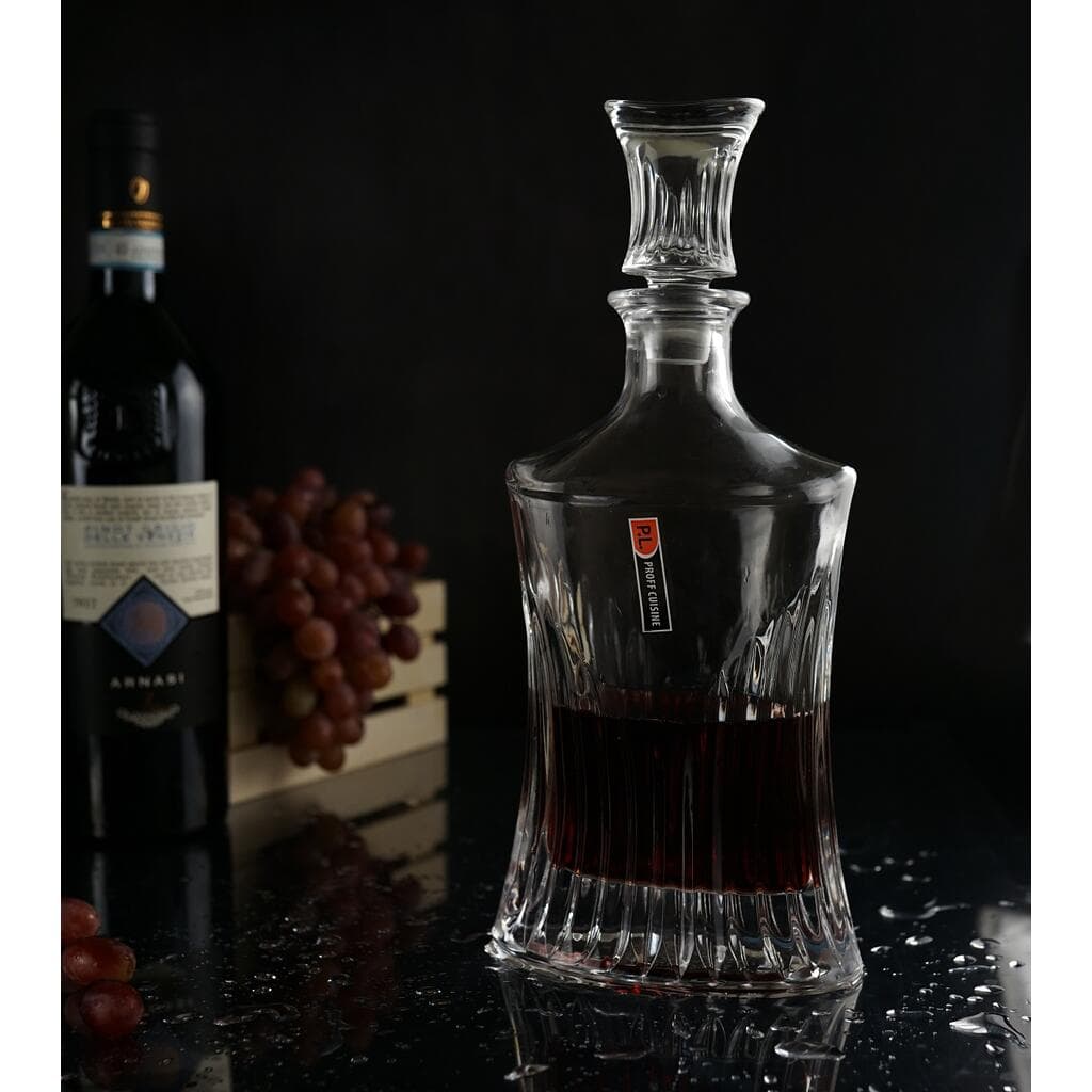 Графин  0,75 л штоф с крышкой Aura h30 см стекло P.L. - BarWare [1]