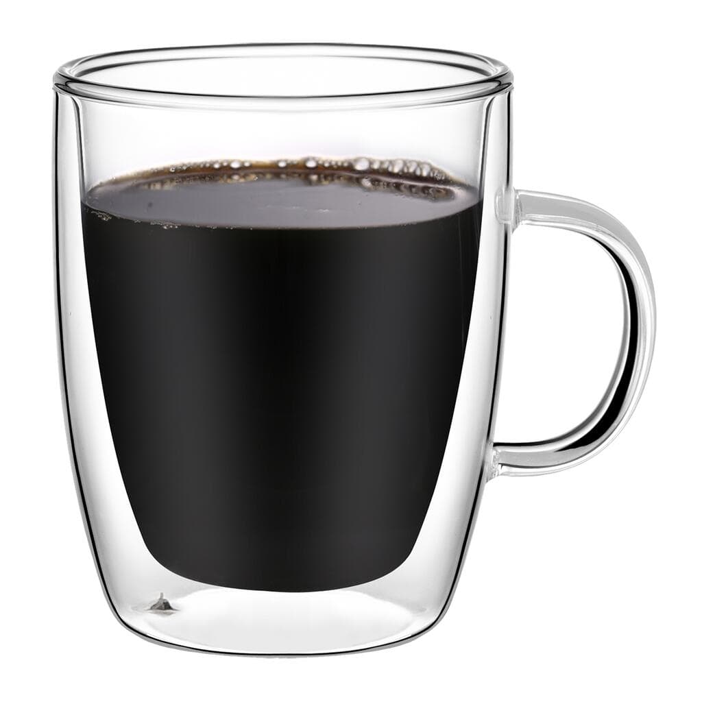 Кружка 400 мл Classic Coffee прозрачная набор 2 шт. d 9,5 см h12 см термостекло P.L. [1]