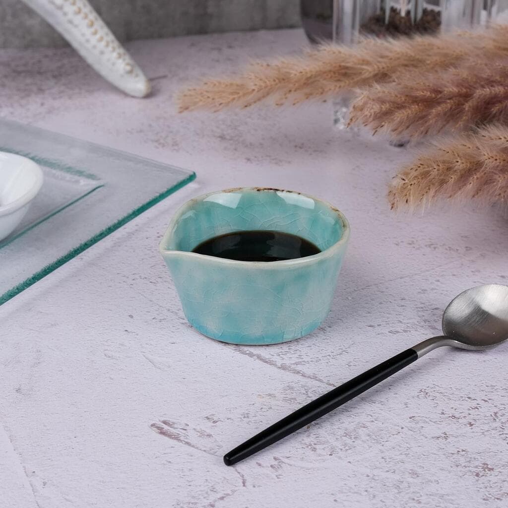 Соусник молочник  60 мл d 6,2/5 см h3,5 см круглый керамика Sea Blue Frutti di Mare P.L. [1]