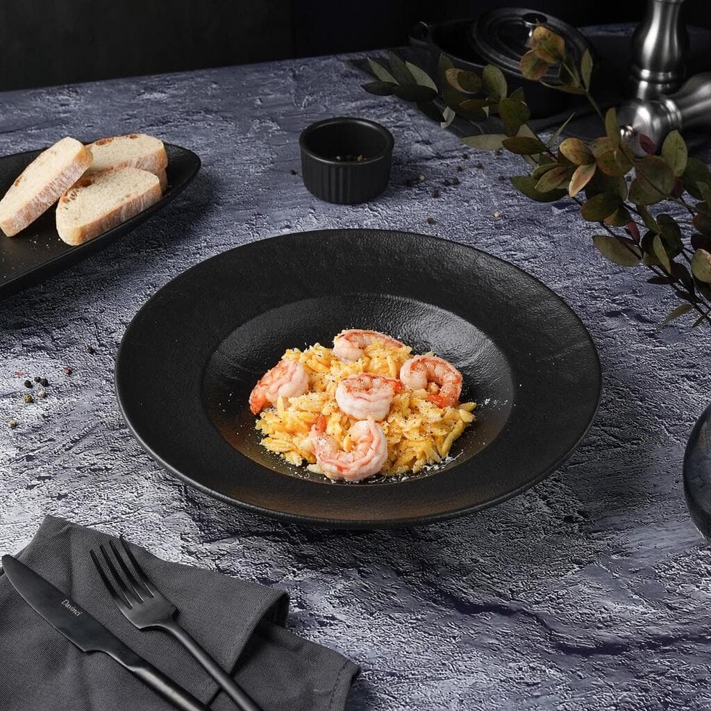Тарелка глубокая 450 мл d 28,5 см h5 см для пасты/салата Black Raw Stellar P.L. Proff Cuisine [1]