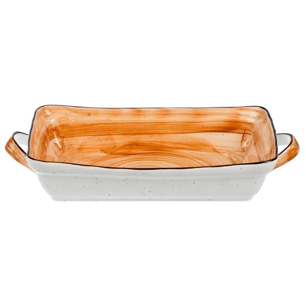 Блюдо прямоугольное 30*19,5 см h5,4 см 1900 мл с ручками Organic Fusion P.L. Proff Cuisine [1]