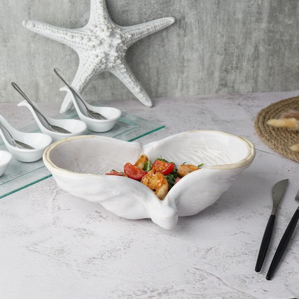 Салатник  325 мл 24,5*16 см h7 см емкость для закусок Gray Shell Frutti di Mare P.L. [1]