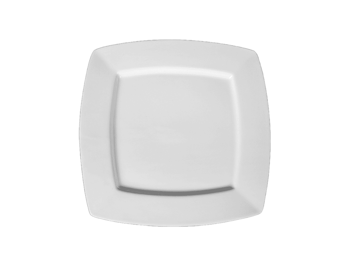Тарелка квадратная, Tudor, Royal White, 23 х 23 см