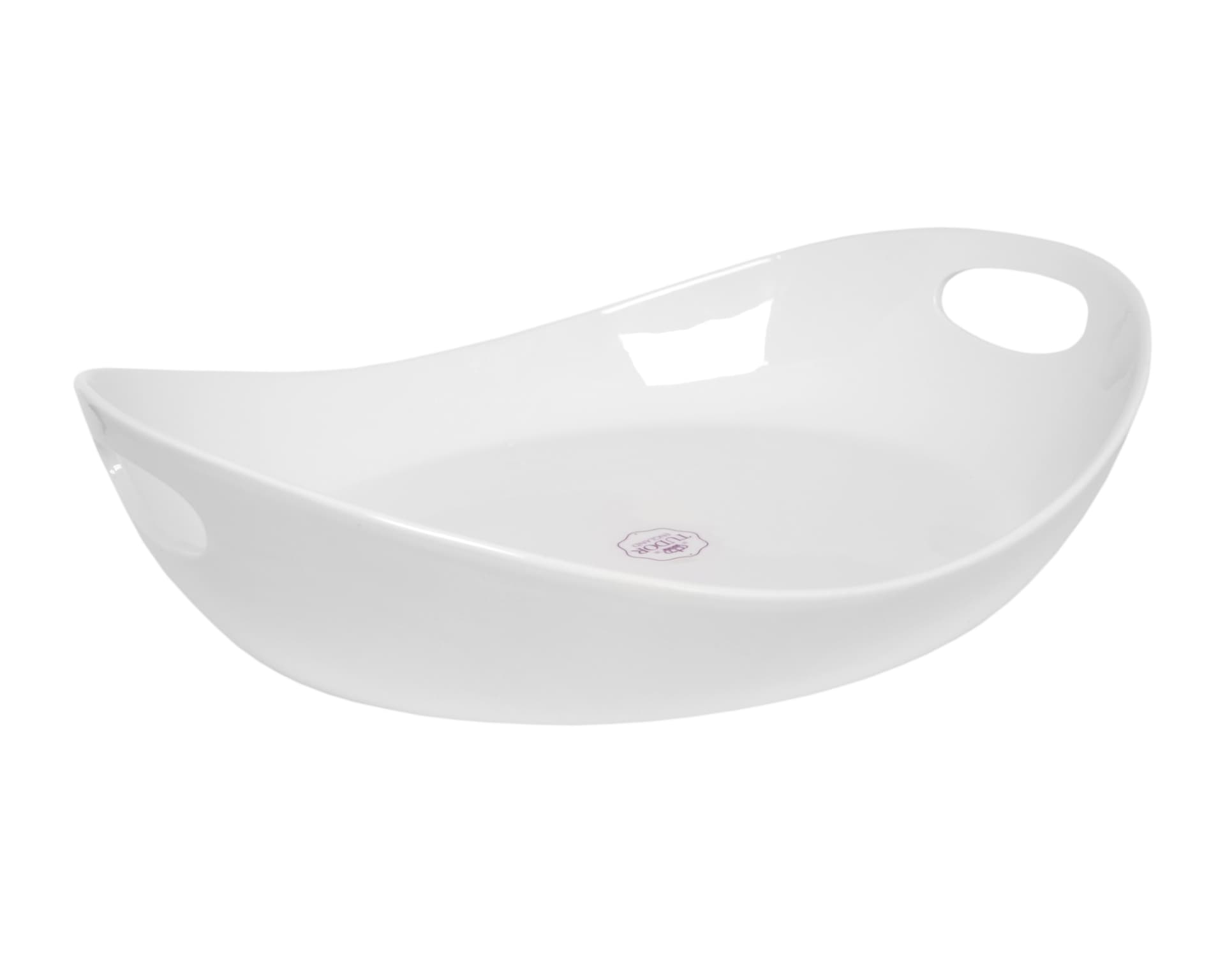 Блюдо глубокое с ручками, Tudor, Royal White, 41 см