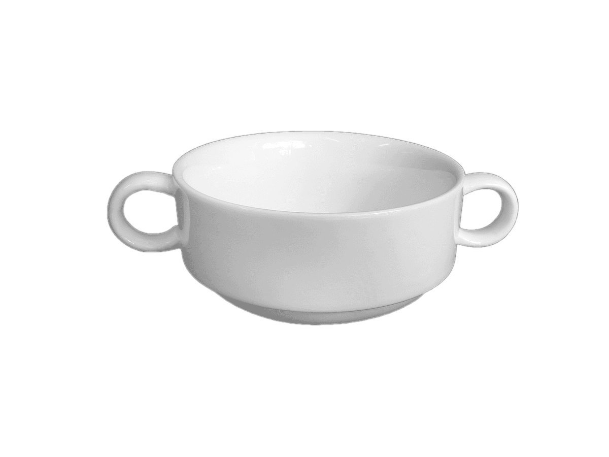 Бульонница с ручками (блюдце TU2547), Tudor, Royal White, 35 см