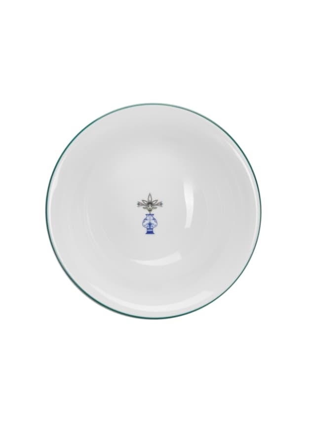 Салатник, кант зеленый DS20, Porland, Vaso Piccolo, 16 см