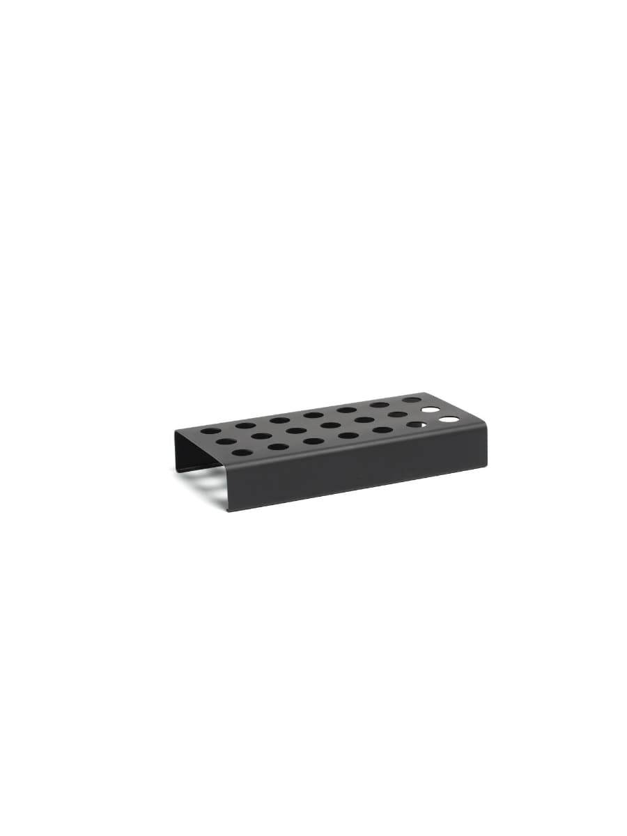 Подставка перфорированная, Comas, 24x12x4 см, крупные отверстия, Черный